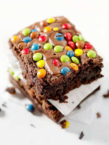 Brownie with Chocolate Candy Topping